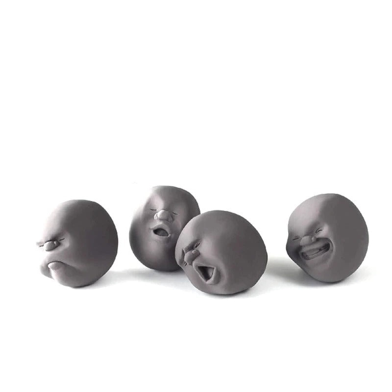 Caomaru Anti-stress Face Balls (4Pcs/Pack)