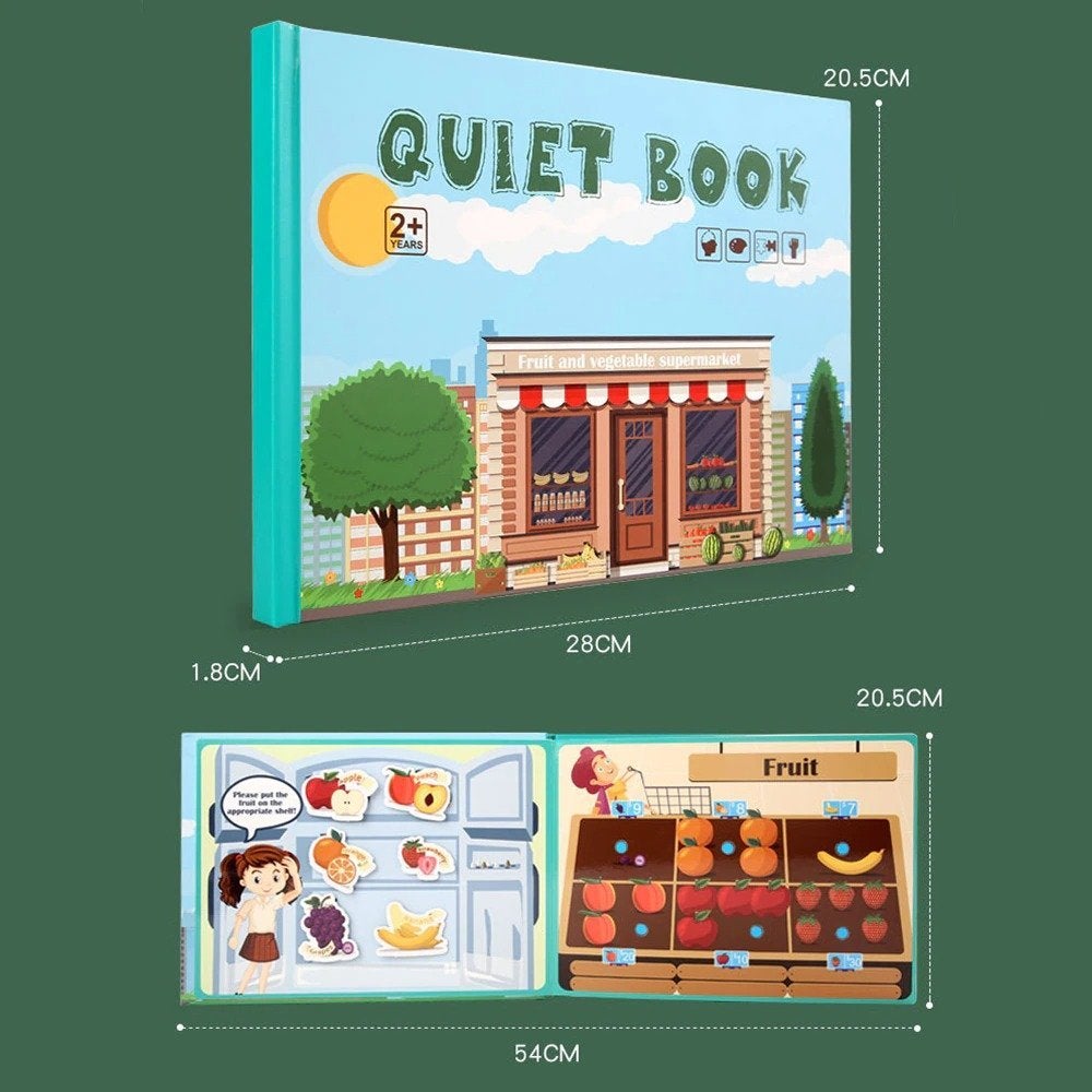 Montessori Busy Book for Kids to Develop Learning Skills