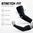 Sun Protection Arm Sleeves for Running, Cycling & Outdoor Training - 3-Pair