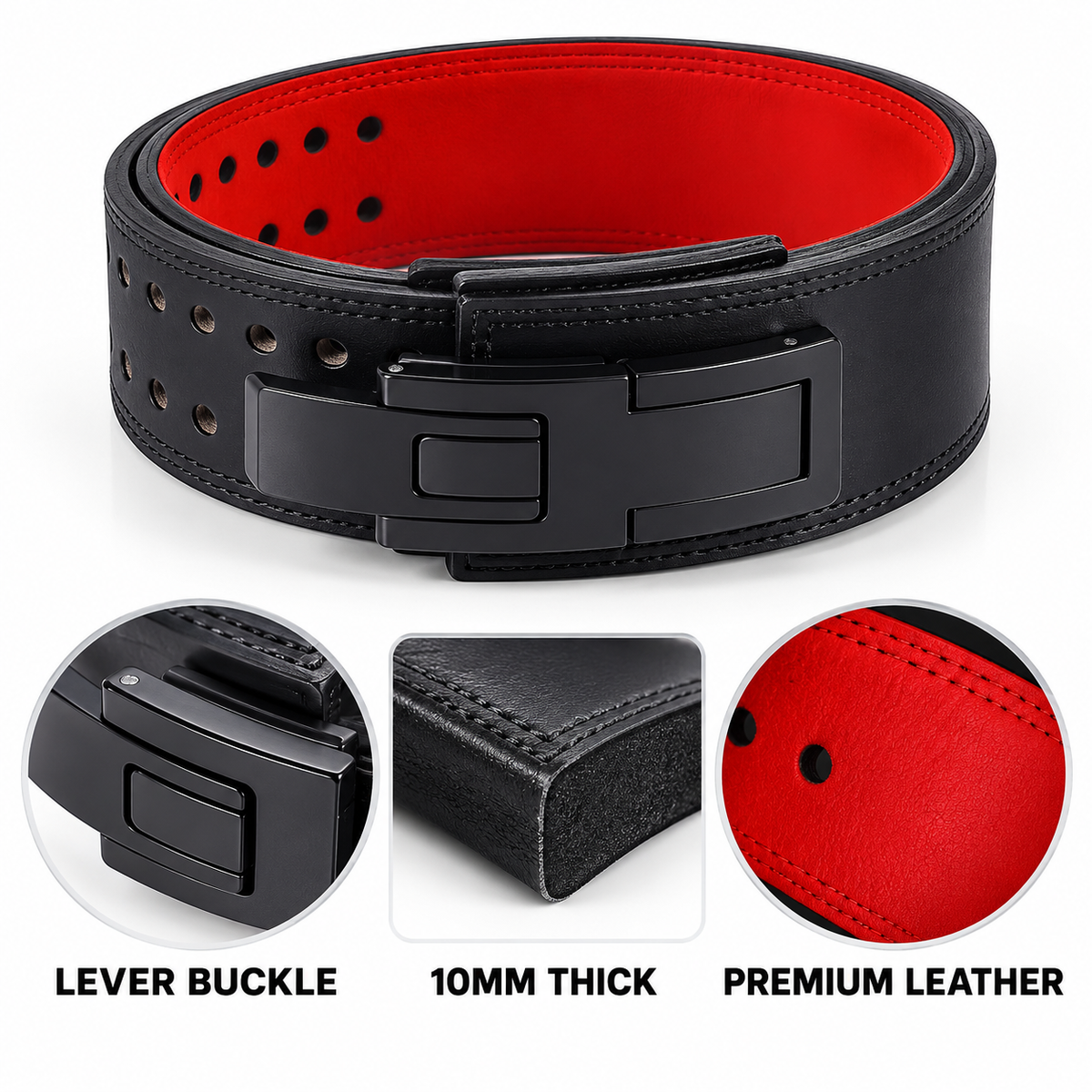 Heavy Weightlifting Belt - 10MM Lever