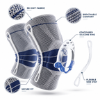 Premium Silicone-Ring 3D Knit Knee Support Sleeve