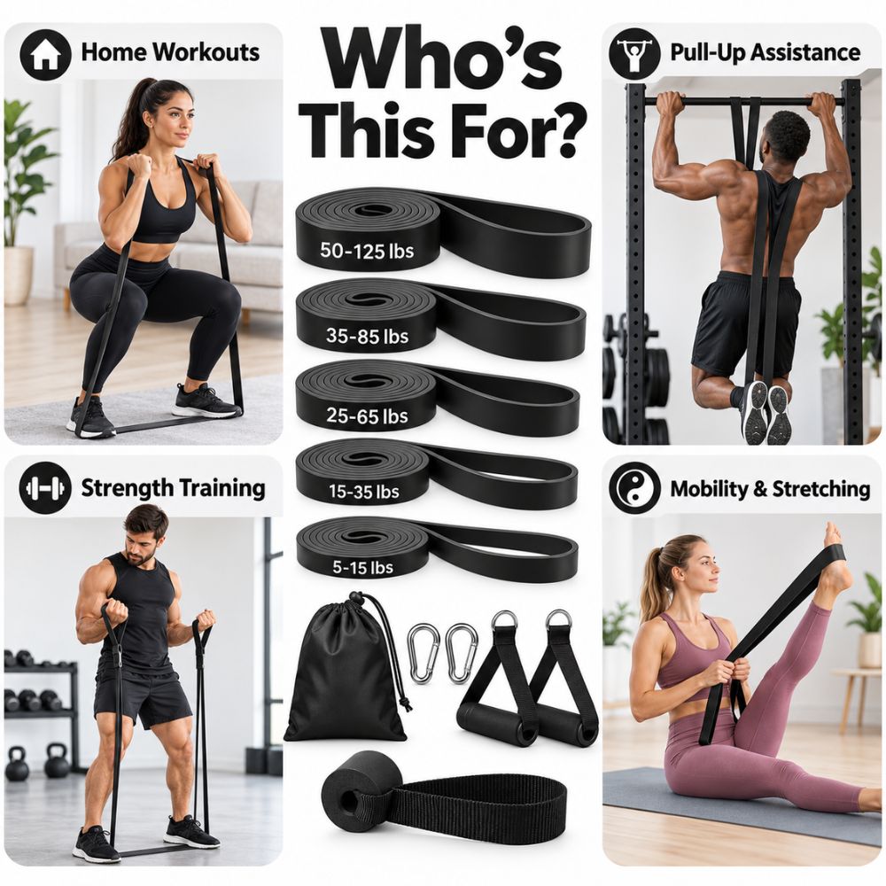 Power Resistance Band Set – Full-Body Strength & Mobility Training (5-Level)