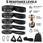 Power Resistance Band Set – Full-Body Strength & Mobility Training (5-Level)