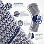Premium Silicone-Ring 3D Knit Knee Support Sleeve