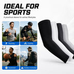 Sun Protection Arm Sleeves for Running, Cycling & Outdoor Training - 3-Pair