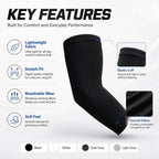 Sun Protection Arm Sleeves for Running, Cycling & Outdoor Training - 3-Pair