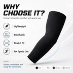 Sun Protection Arm Sleeves for Running, Cycling & Outdoor Training - 3-Pair
