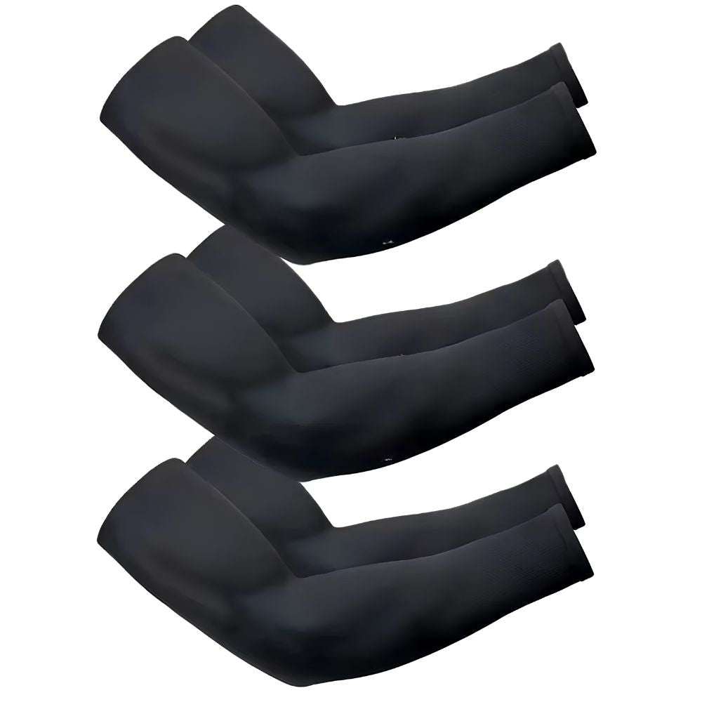 Sun Protection Arm Sleeves for Running, Cycling & Outdoor Training - 3-Pair