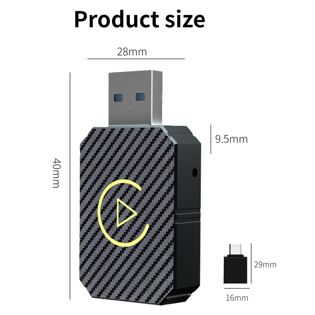 Wireless Adapter for Carplay, Adapter for Convert Wired to Wireless CarPlay