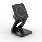SnapFold 3-in-1 Magnetic Charging Station, Fast Charger, Foldable, Wireless