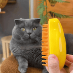 Steamy Cat Brush, 3 in 1 Pet Steamy Brush, Silicone Massage Dog Hair Remover Comb, Pet Hair Remover Misting Comb for Indoor Cats Dogs
