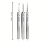 Professional Blackhead Tweezers - Designed for Smooth, Clear Skin (3pcs)