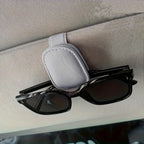 Stylish Magnetic Sunglass Holder, Magnetic Leather Sunglasses Holder and Ticket Card Clip