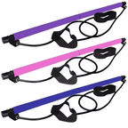 Portable Pilates Bar Kit, Multifunctional Exercise Rod for Muscle Toning