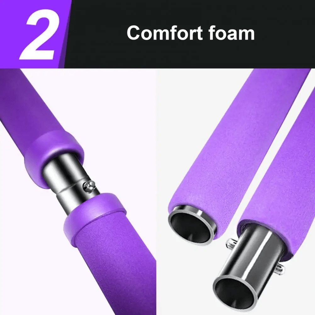 Portable Pilates Bar Kit, Multifunctional Exercise Rod for Muscle Toning