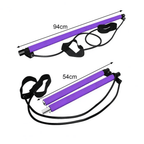 Portable Pilates Bar Kit, Multifunctional Exercise Rod for Muscle Toning