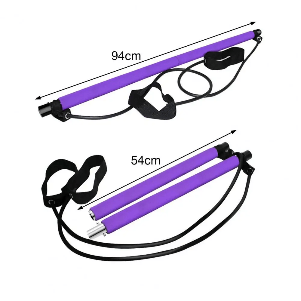 Portable Pilates Bar Kit, Multifunctional Exercise Rod for Muscle Toning
