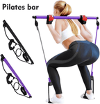 Portable Pilates Bar Kit, Multifunctional Exercise Rod for Muscle Toning