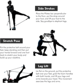 Portable Pilates Bar Kit, Multifunctional Exercise Rod for Muscle Toning