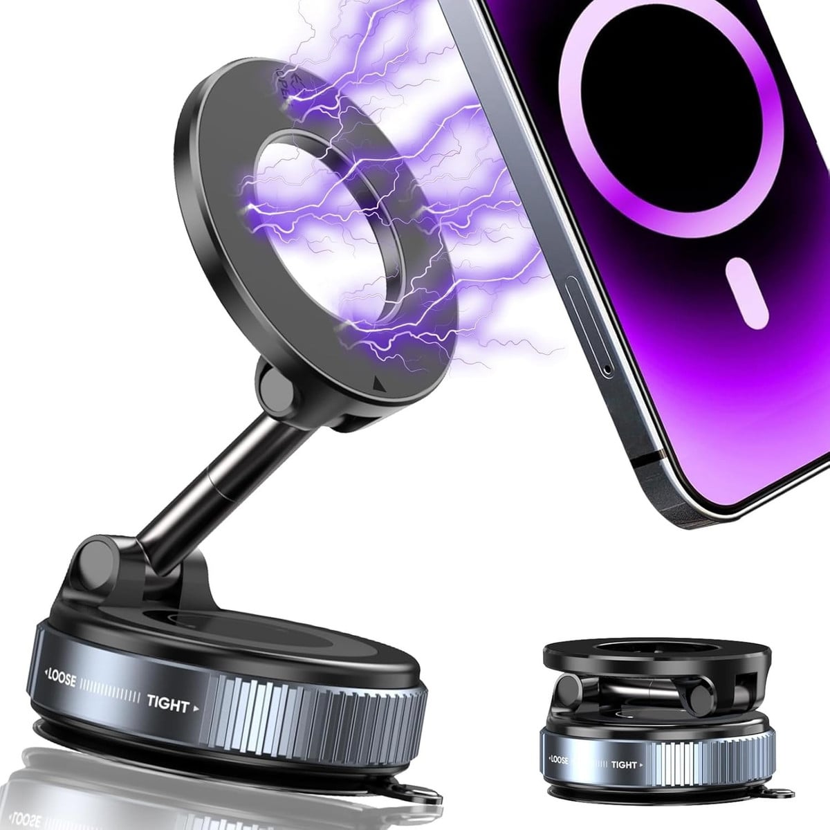 360° Vacuum Magnetic Car Phone Holder