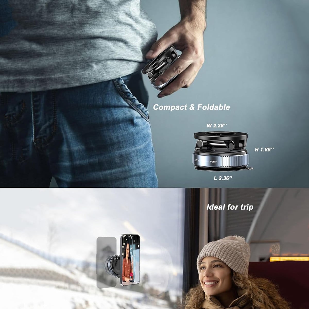 360° Vacuum Magnetic Car Phone Holder