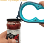 Jar Opener Bottle Opener and Can Opener for Weak hands, Seniors with Arthritis and Anyone with Low Strength