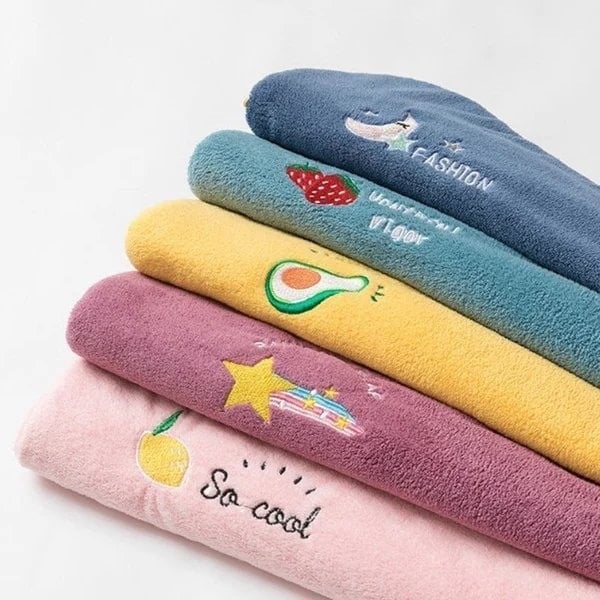Dry Hair Towel, Extra Soft and Ultra Absorbent Fast-Drying Hair Turban Wraps, Shower Caps for Girls and Women