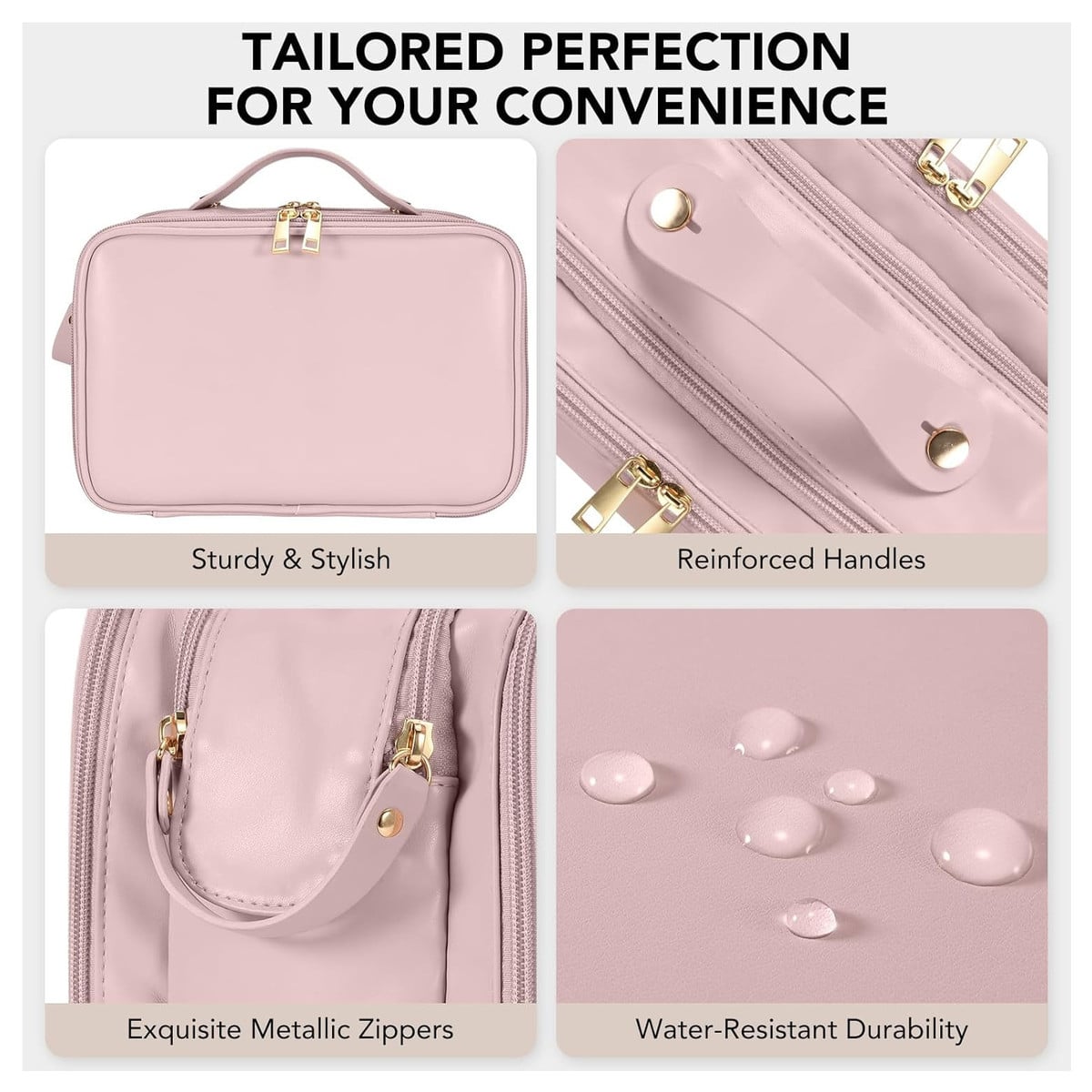 Large-Capacity Travel Cosmetic Makeup Bag, Portable Cosmetic Bag