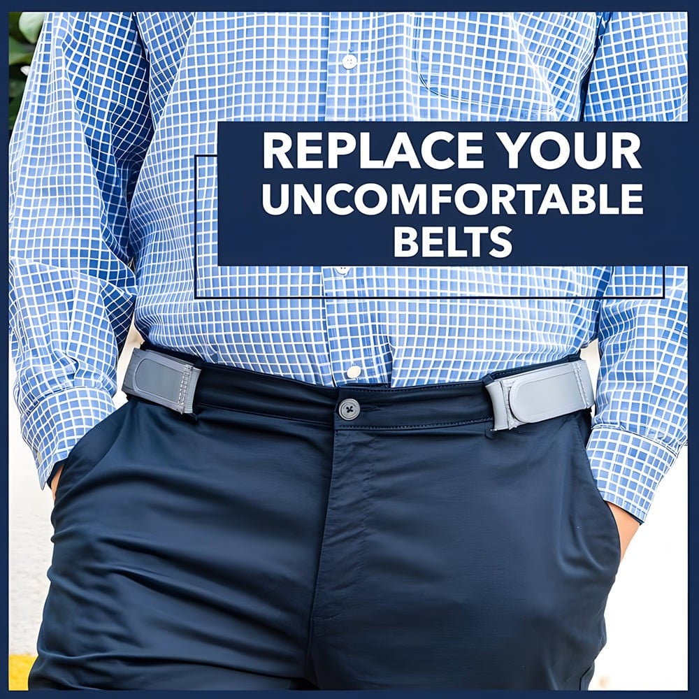 No Buckle Belt, BeltBro Pro for Men and Women Elastic No Buckle Invisible Belt