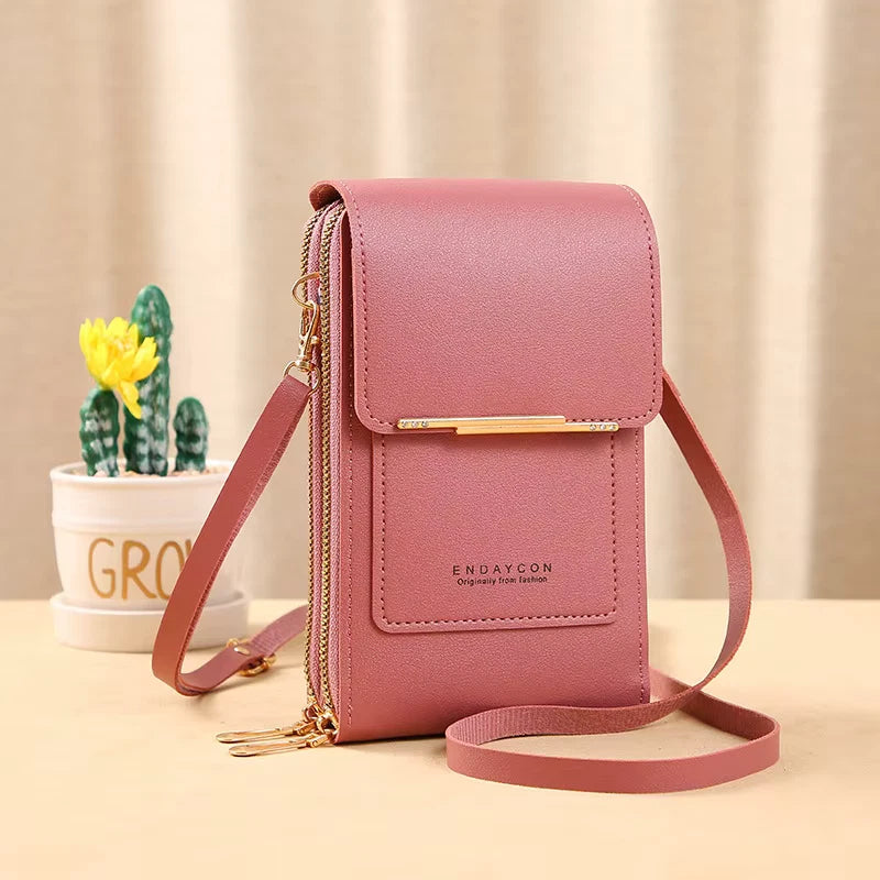 Multifunctional Anti-theft Leather Bag, Small Crossbody Cell Phone Purse Wallet for Women
