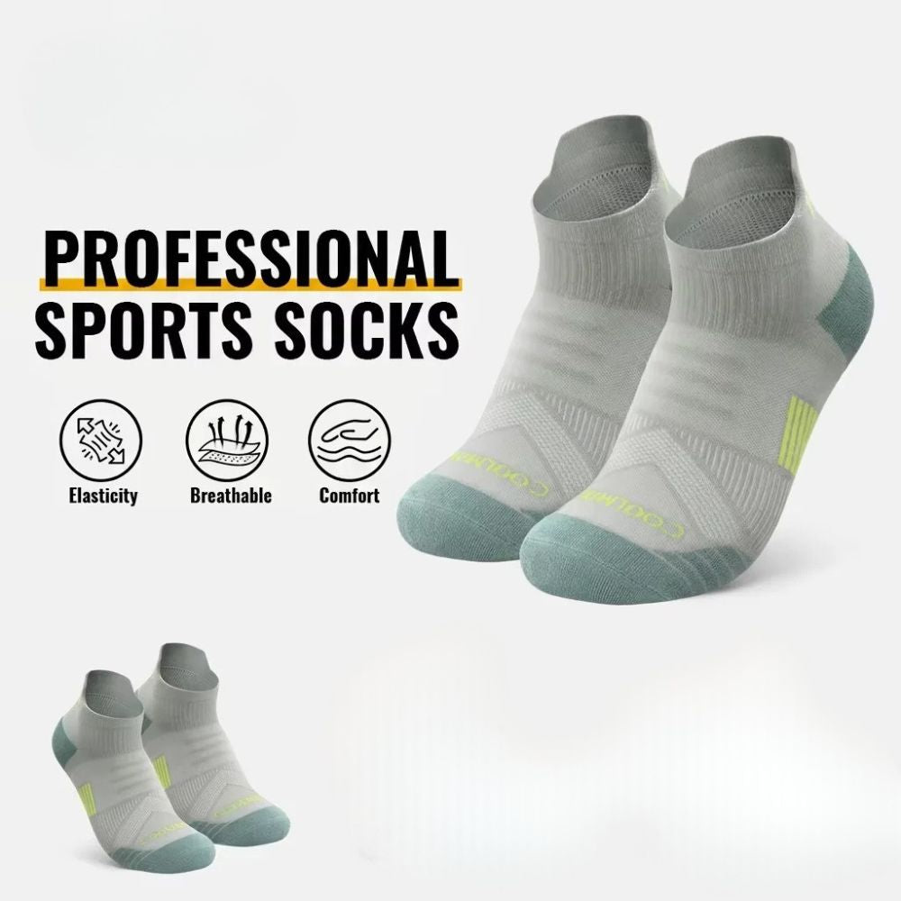 Performance Compression Socks with Cushioned Sole & Breathable Mesh