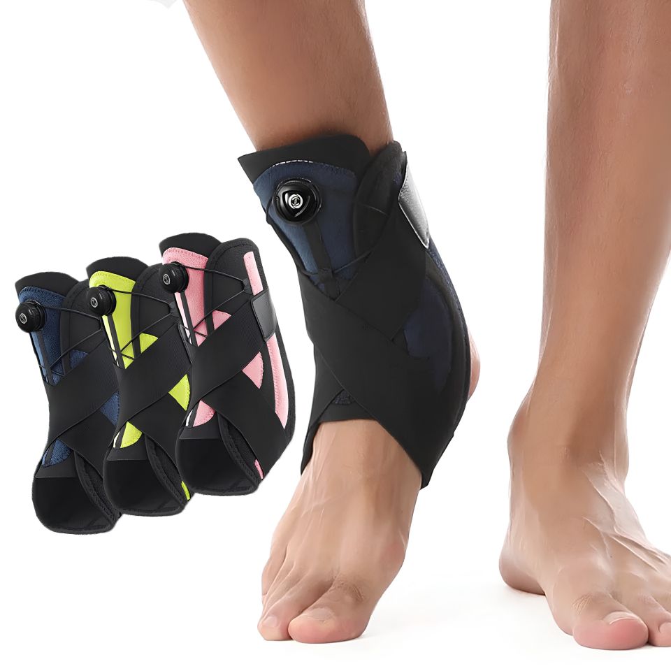 Adjustable Performance Ankle Support with Dial-Fit Tension System