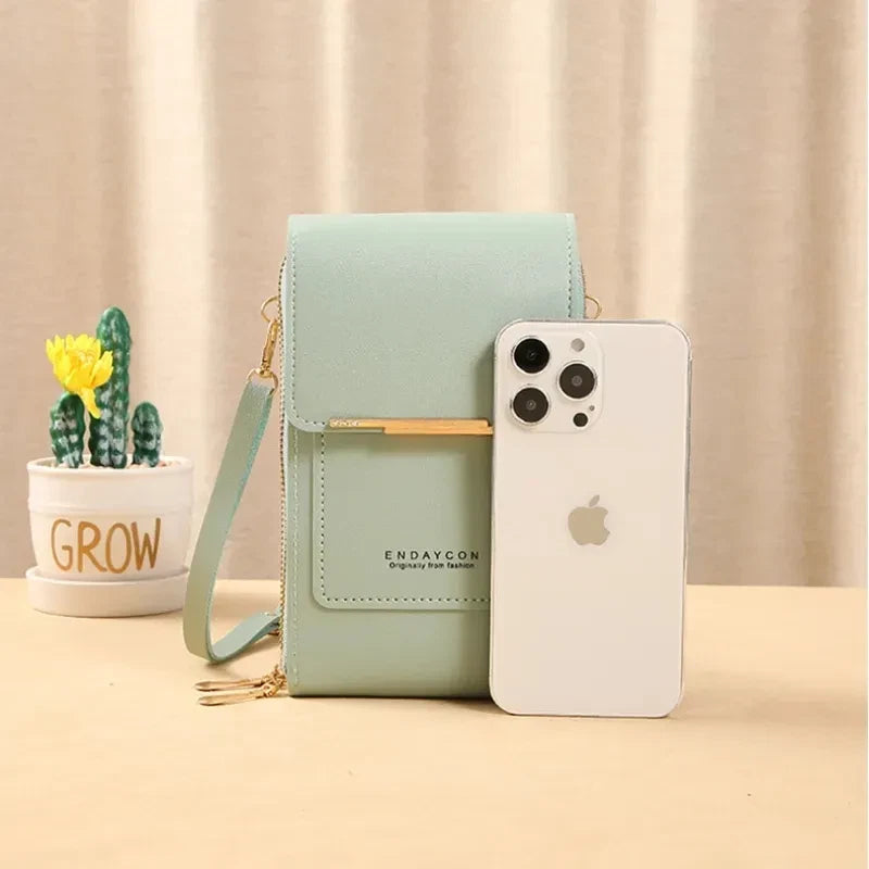 Multifunctional Anti-theft Leather Bag, Small Crossbody Cell Phone Purse Wallet for Women