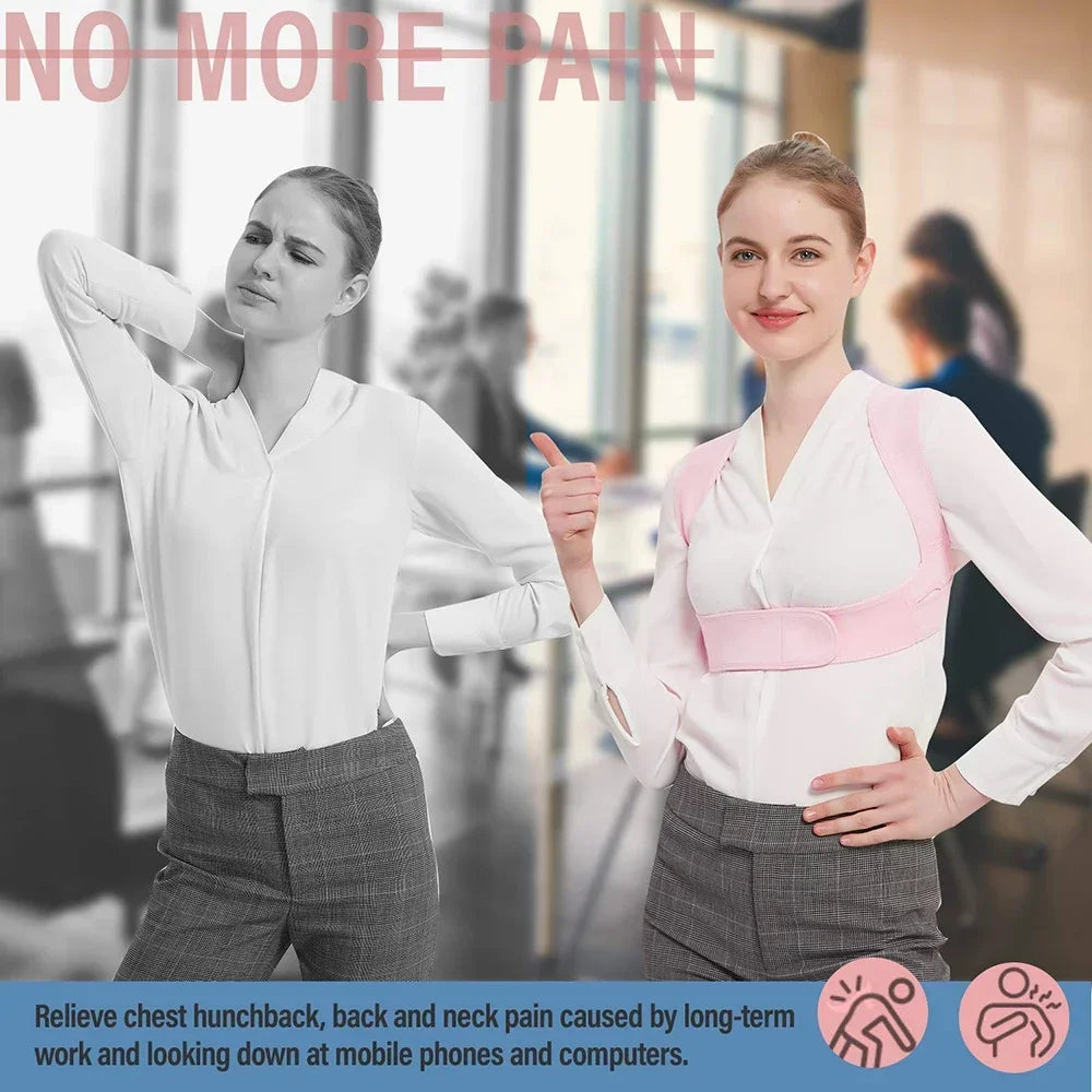 Adjustable Upper Back Posture Support Brace - Premium Version