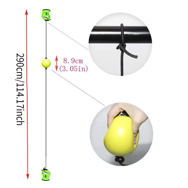 Suspended Boxing Reflex Ball with Suction Mounts