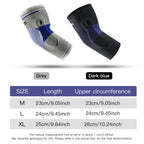 Silicone Pad Compression Elbow Sleeve with 3D Knit Support for Sports & Training