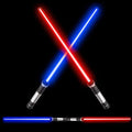 Led Light Up Swords Set Fx Double Bladed Dual Sabers
