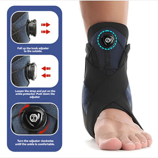 Adjustable Performance Ankle Support with Dial-Fit Tension System