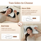 Contour Memory Foam Pillow for Side & Back Sleep Comfort