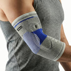 Silicone Pad Compression Elbow Sleeve with 3D Knit Support for Sports & Training