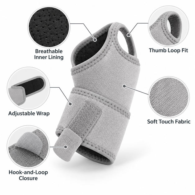 Adjustable Wrist Support Wrap