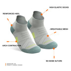 Performance Compression Socks with Cushioned Sole & Breathable Mesh