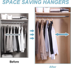 Space-Saving Clothes Hanger Connector Hooks, Clothes Connector Hooks, Stacking Space Saver