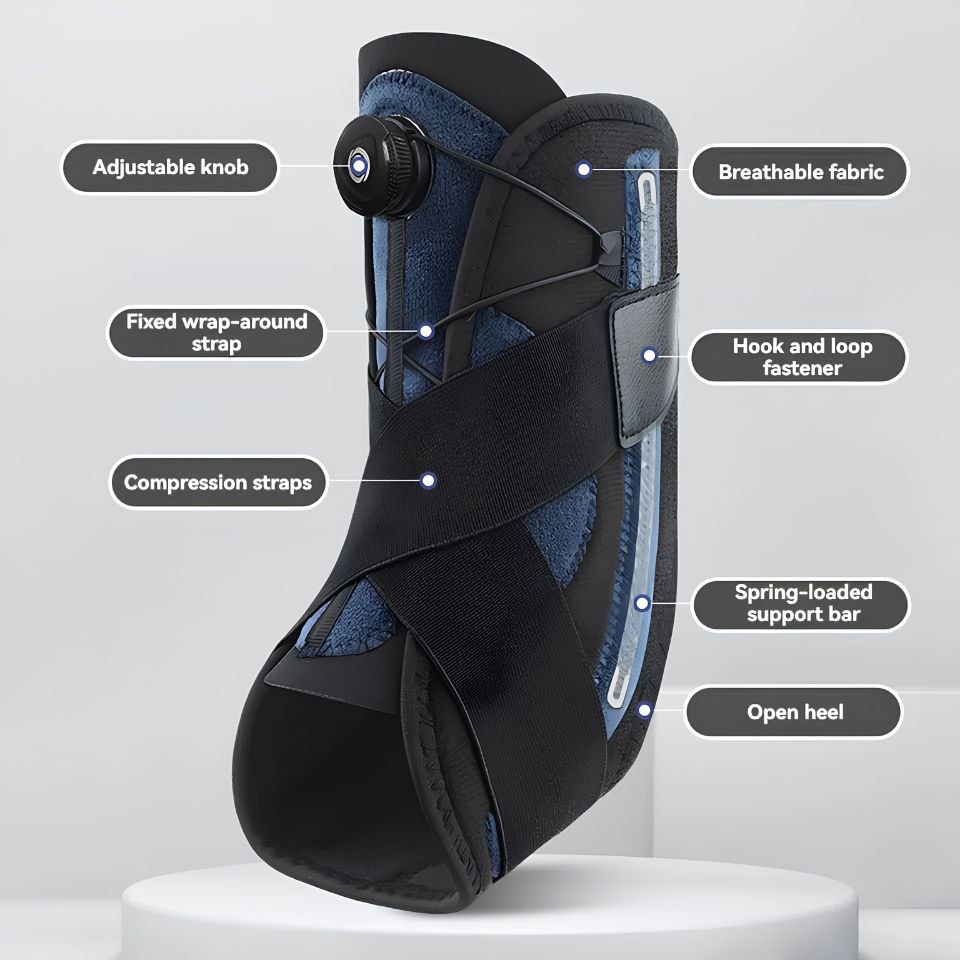 Adjustable Performance Ankle Support with Dial-Fit Tension System
