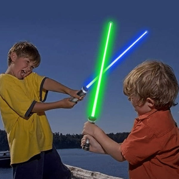 Led Light Up Swords Set Fx Double Bladed Dual Sabers