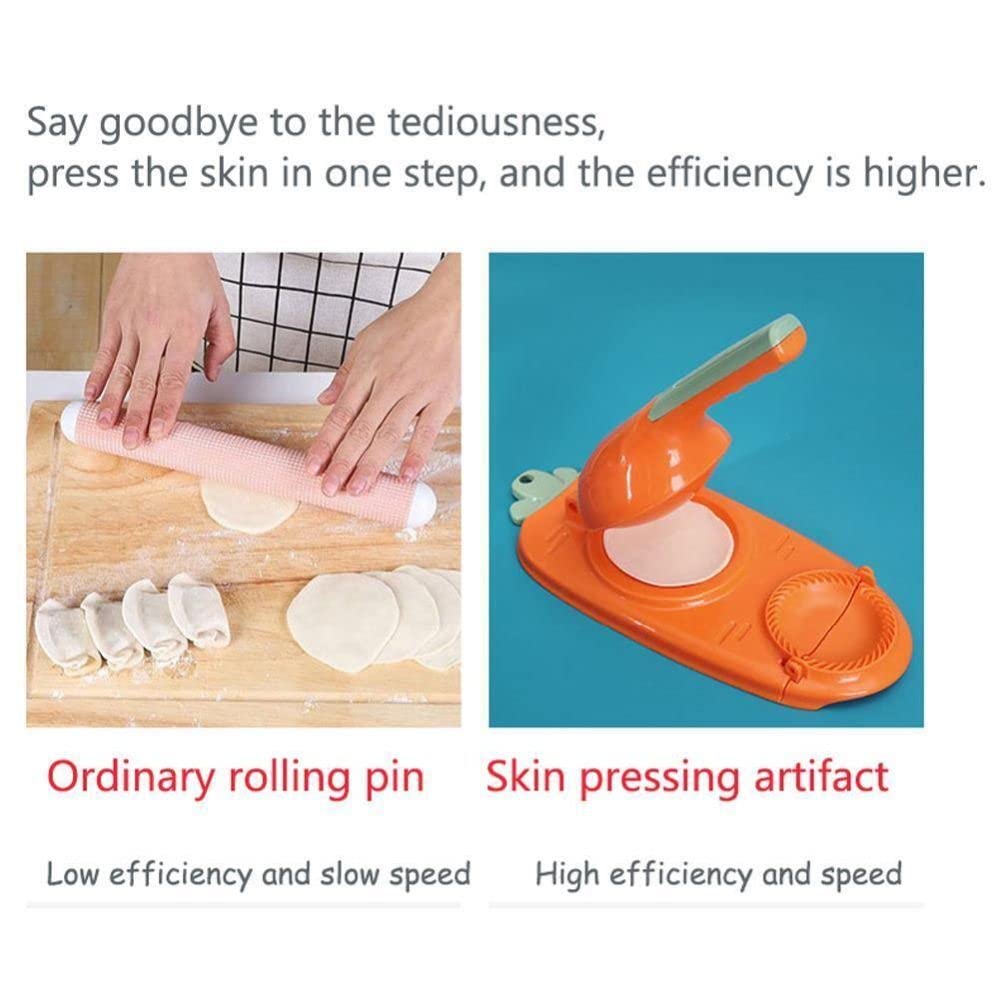 New 2 In 1 Dumpling Maker, New Kitchen Dumplings Making Tool, Manual Dough Presser Dumpling Wrappers Press Wrapper for Dumplings