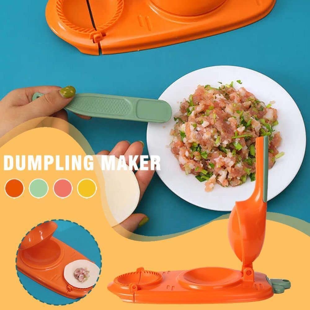 New 2 In 1 Dumpling Maker, New Kitchen Dumplings Making Tool, Manual Dough Presser Dumpling Wrappers Press Wrapper for Dumplings