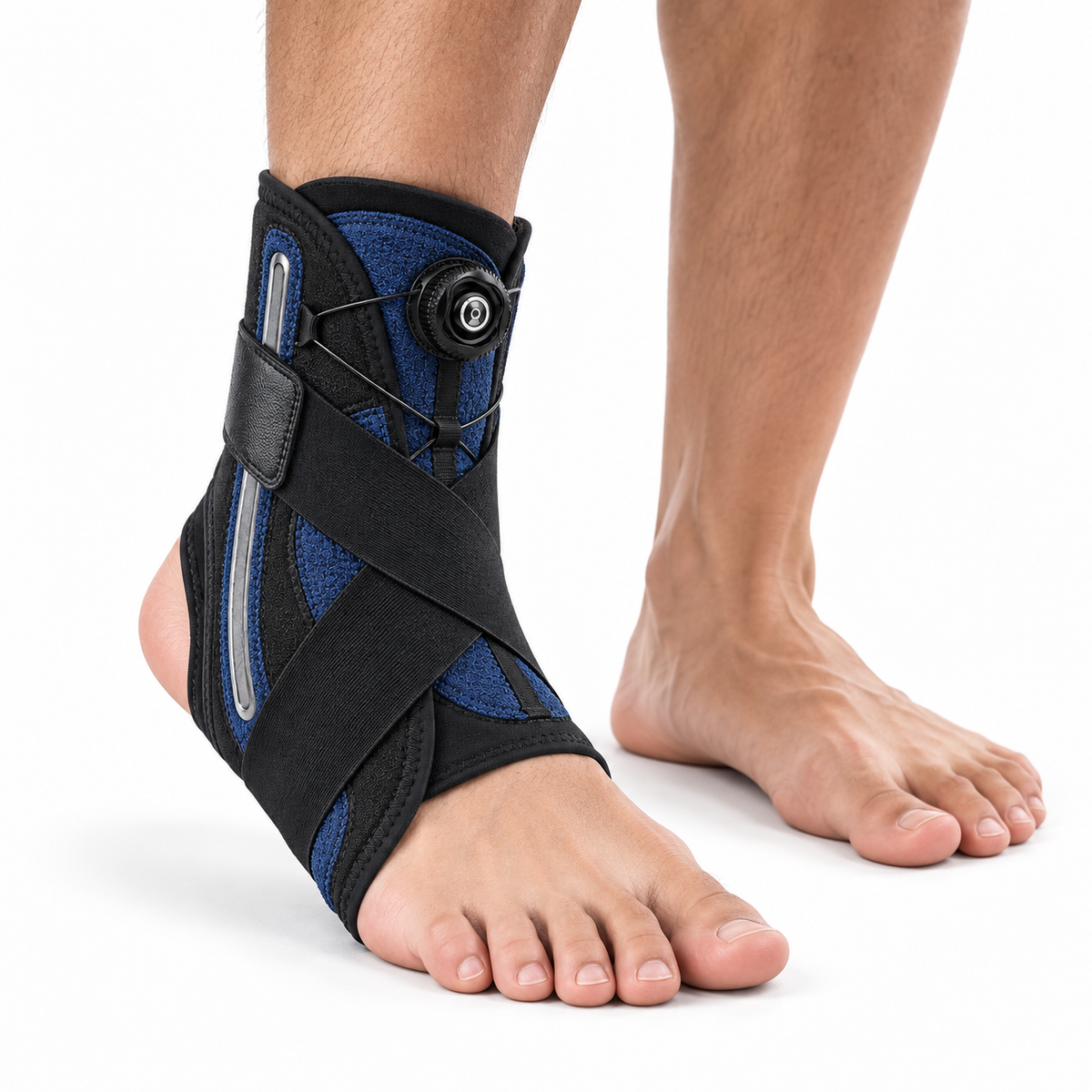 Adjustable Performance Ankle Support with Dial-Fit Tension System