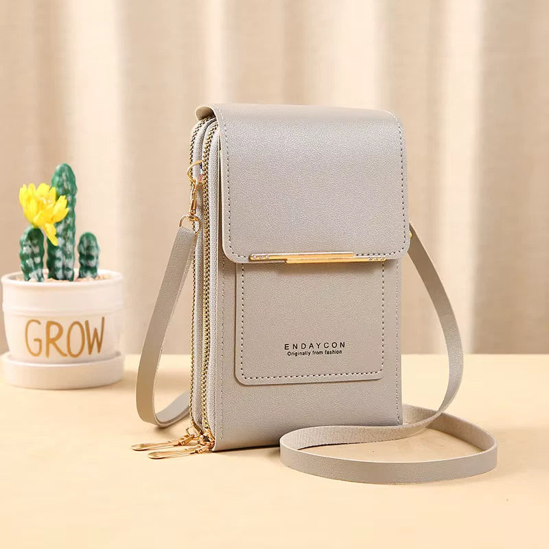 Multifunctional Anti-theft Leather Bag, Small Crossbody Cell Phone Purse Wallet for Women