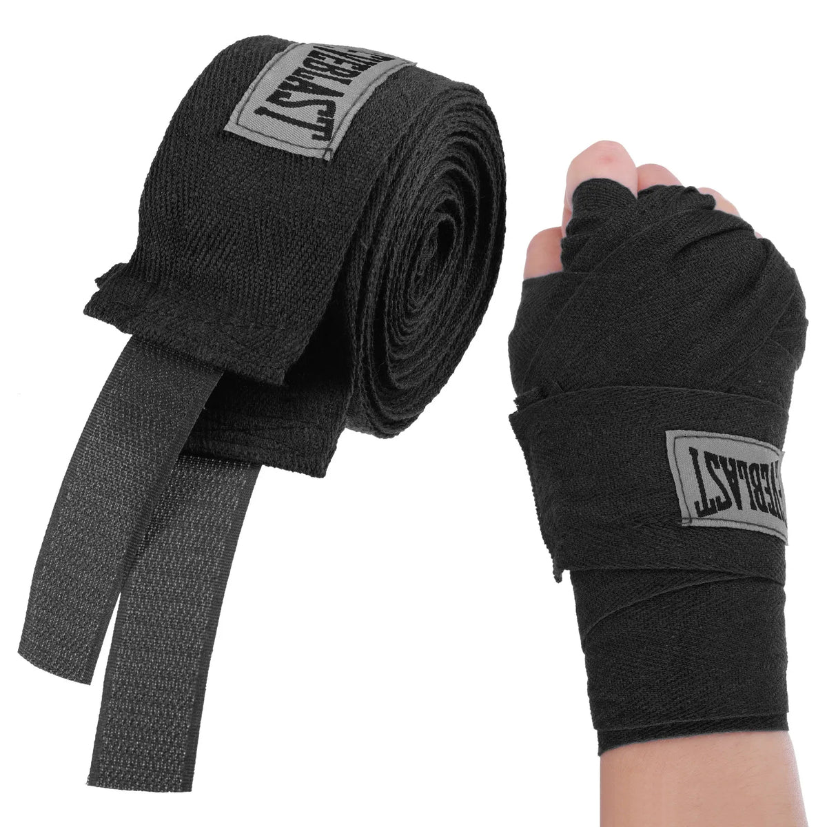 Boxing Hand Wrap Set with Thumb Loops - 2Pcs